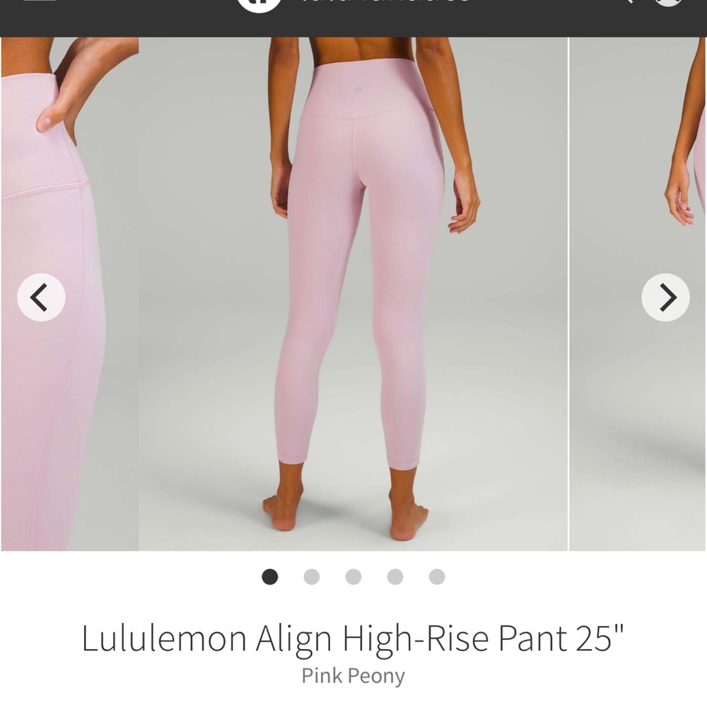 EUC lululemon athletica align High-Rise Pants 25”